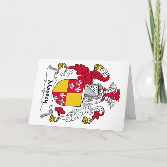 Massey Family Crest Kort (Framsida)