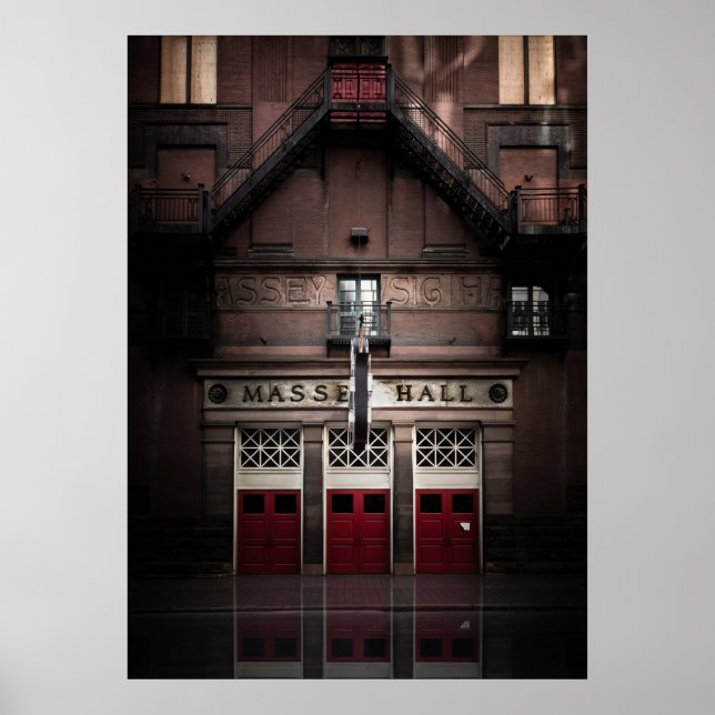 Massey Hall No. 1 Färg-versionsreflektion Poster (Framsidan)
