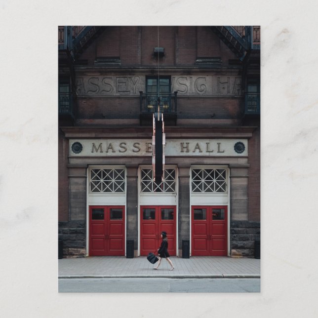 Massey Hall Vykort (Framsida)