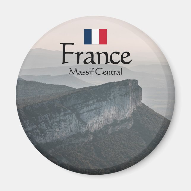 Massif Central Souvenir Magnet (Framsidan)