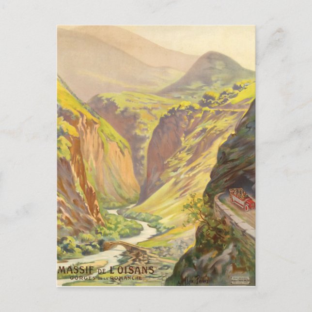 Massif De Oisans, Frankrike Vykort (Framsida)