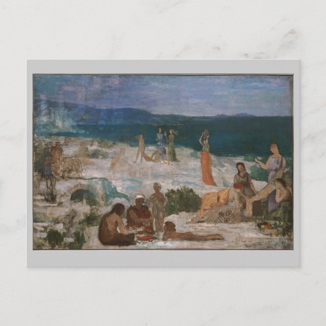 Massilia, grekisk koloni av Puvis de Chavannes Vykort (Framsida)