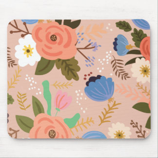 Massilierad blomma med musmatta mönster