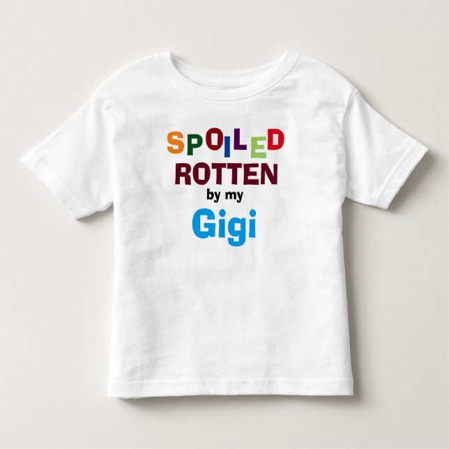 Massillad rock av min gigi Baby Småbarn Shirt T Shirt (Framsida)