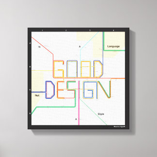 Massimo Vignelli Bra Design Canvas