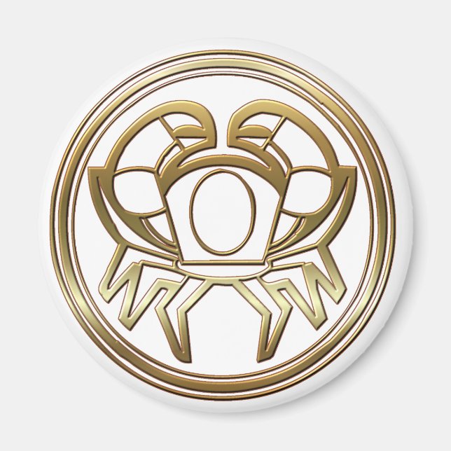 Mässing och förkopprar cancer magnet (Framsidan)
