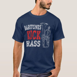 Mässingsbaryton- skjorta för gåva för t shirt