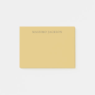 Mässingsgul minimalistisk enkel modern estetik post-it block