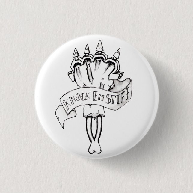 Mässingsknogen knäppas knapp (Framsida)