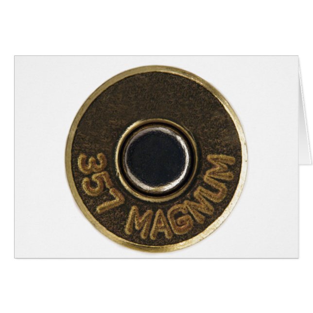 Mässingssnäckacasing för 357 Magnum Hälsningskort (Framsidan Horizontal)