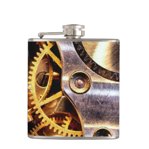 MässingsSteampunk utrustar flaskamarskalkargåvan Fickplunta