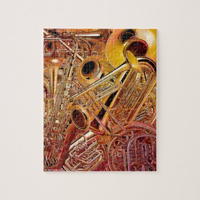 Mässingsväggpussel Pussel (Vertikal)