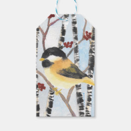 Massiv av Gift Märkre Chickadee Gift Wrap Supplies Presentetikett