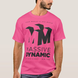 Massiv dynamisk (svart version) t shirt