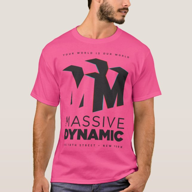 Massiv dynamisk (svart version) t shirt (Framsida)