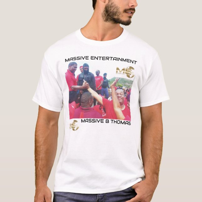 MASSIV ENT. ST KITTS Manar Grundläggande T-Shirt (Framsida)