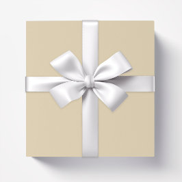 Massiv färg-slät sandbeige dutch vit presentpapper