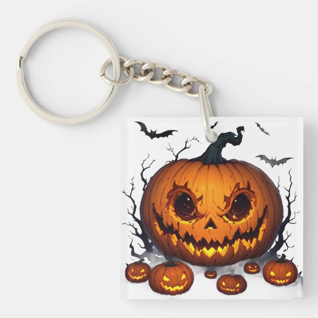 Massiv Halloween-pumpa med lysande ögon 👻 (Framsidan)