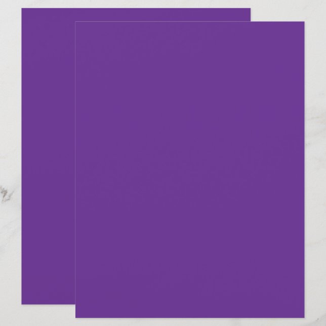 Massiv lila vävnadspapper | Minimalistisk presentf (Fram/baksida)