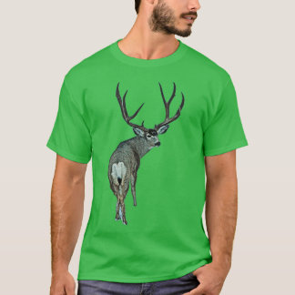 Massiv mule-hjort buck t shirt