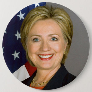 Massiv-storleksanpassade Hillary Clinton knäppas Knapp