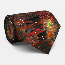 Massiva fläckar och brunt på en grönt av mynta slips