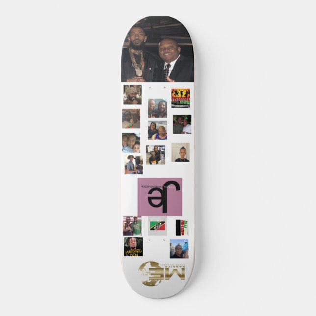 MASSIVE ENTERTAINMENT 8 1/4" Skateboarddäck Mini Skateboard Bräda 18,5 Cm (Framsida)