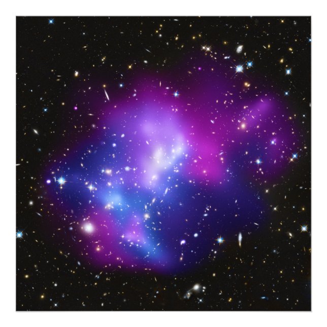 Massive Galaxy Cluster MACS J0717 Fototryck (Framsidan)