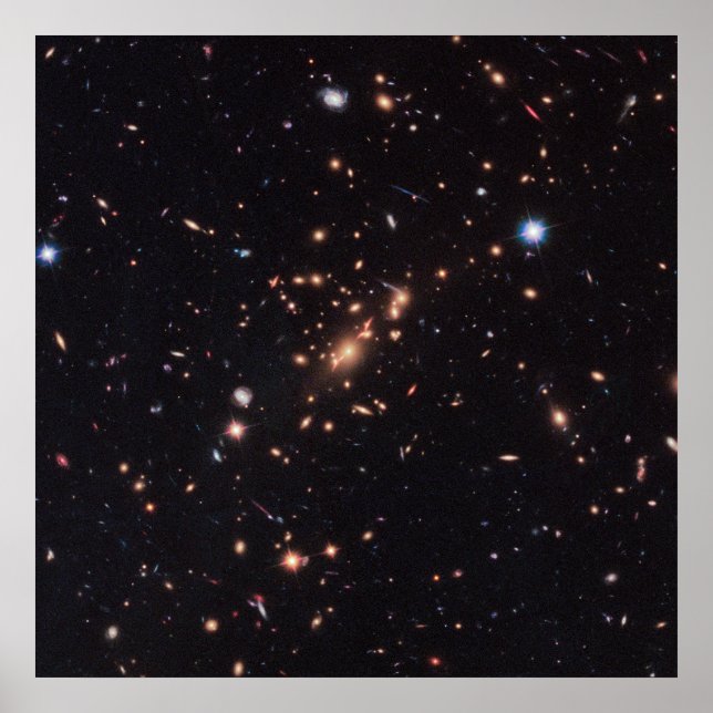 Massive Galaxy Cluster Macs J2129-0741 Poster (Framsidan)