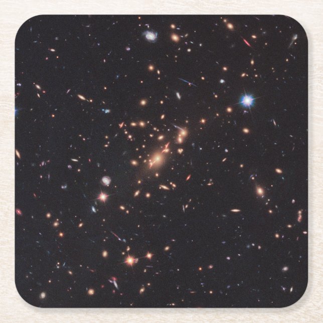 Massive Galaxy Cluster Macs J2129-0741 Underlägg Papper Kvadrat (Framsidan)