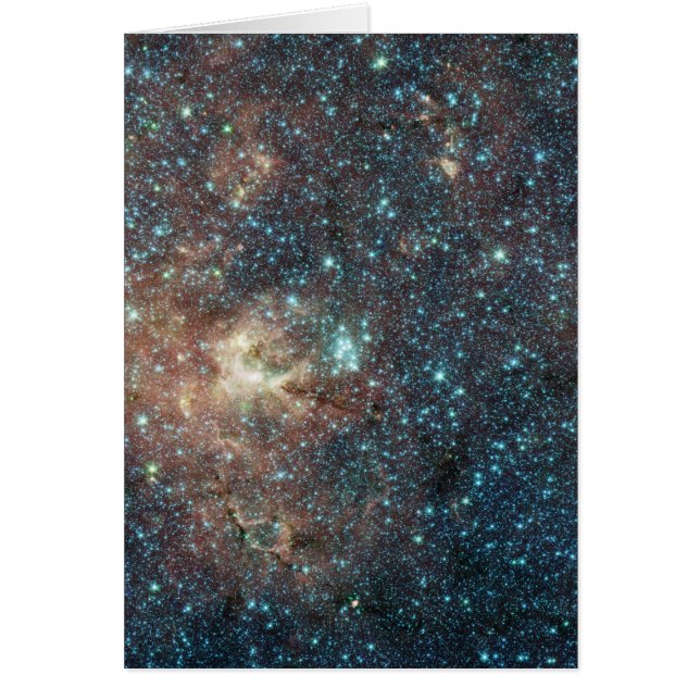 Massive Star Cluster Awash med Red Supergiants Hälsningskort (Framsidan)