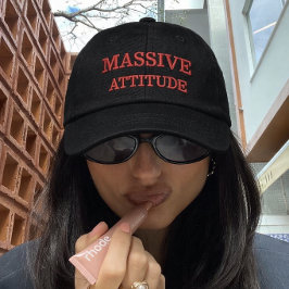 MassiveAttitude Sarcastic Embroidered Baseball Cap Broderad Keps