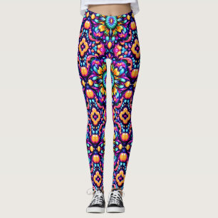 MASSIVT LJUS DESIGN ~ Lila Orange ~ Leggings