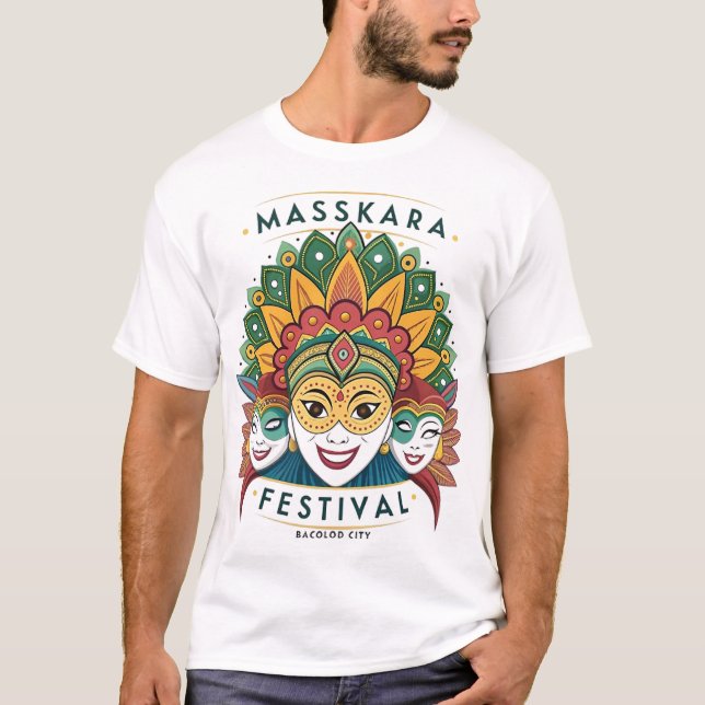 MASSKARA FESTIVAL I BACOLOD CITY T SHIRT (Framsida)