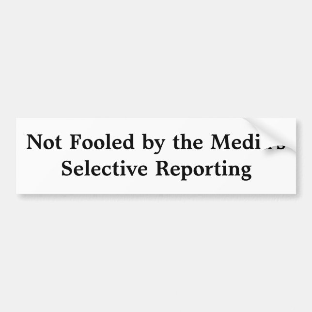 Massmedia selektiva anmäla bildekal (Framsidan)