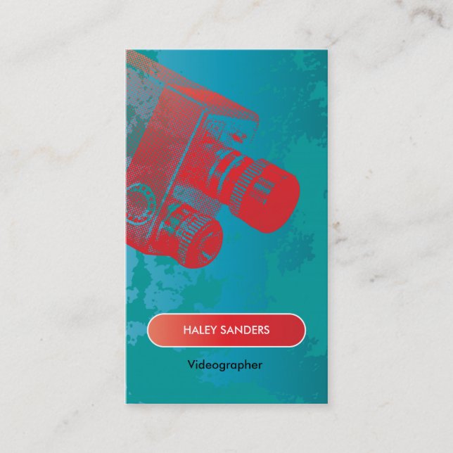 Massmediaprofessionell Filmaker Visitkort (Framsida)