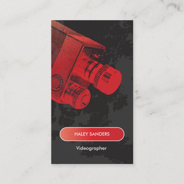 Massmediaprofessionellfilmskapare Visitkort (Framsida)