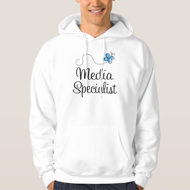 Massmediaspecialistkvinna Hooded skjorta Sweatshirt (Framsida)