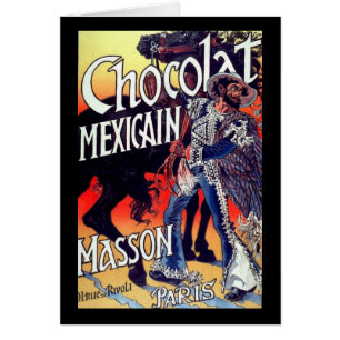 Masson Mexican Chocolate Vintage annons Hälsningskort