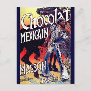 Masson Mexican Chocolate Vintage annons Vykort