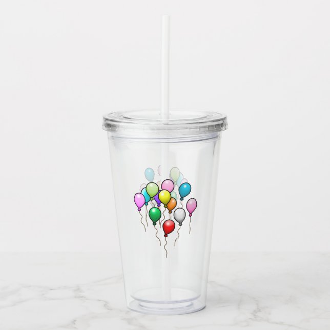 Massor av ballonger take away mugg (Framsida)