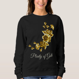 Massor av Elegant Blommig Design T Shirt