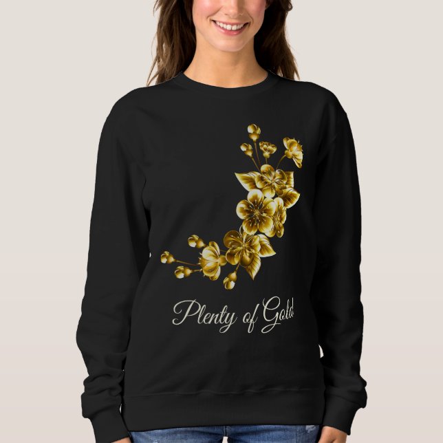 Massor av Elegant Blommig Design T Shirt (Framsida)