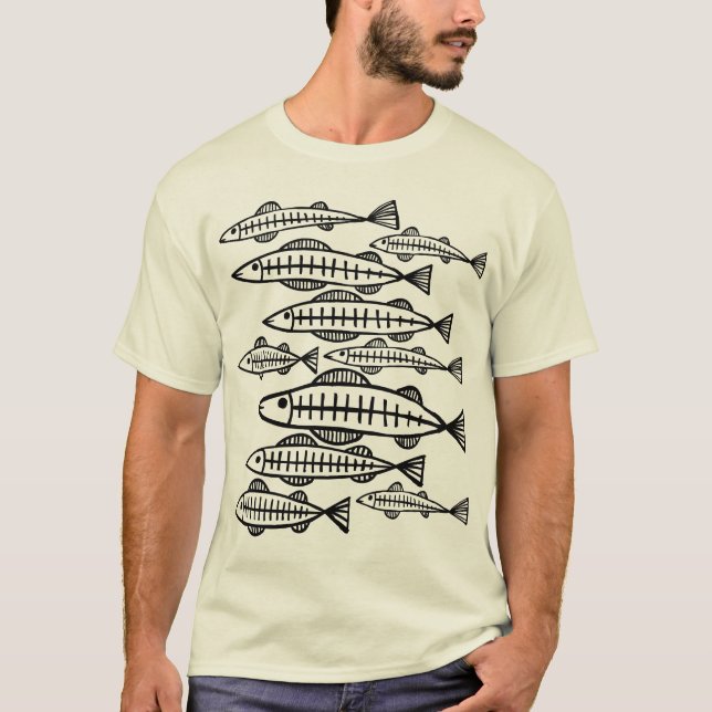Massor av fisk t-shirt (Framsida)