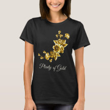 Massor av guld Elegant blomster