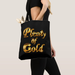 Massor av Guld - Elegant Feminint Humor Tygkasse