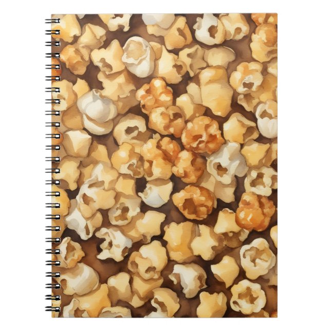 Massor av Popcorn  Anteckningsbok (Framsidan)