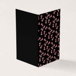 Massor Av Pudlar (Rosa på Svart) Kort