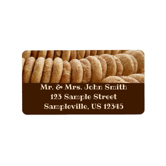 Massor av Snickerdoodles Adressetikett (Framsidan)