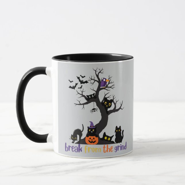 Massor Av Svarta Katter Kaffe Mugg (Vänster)